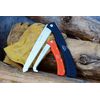 Outdoor Edge 4.5" Flip N' Zip Saw - Lightweight Folding Aluminum Handle Outdoor-Hunting Saw with 65Mn Spring Steel Blade and Triple Ground Saw Teeth for Bone and Wood with Mossy Oak Nylon Sheath