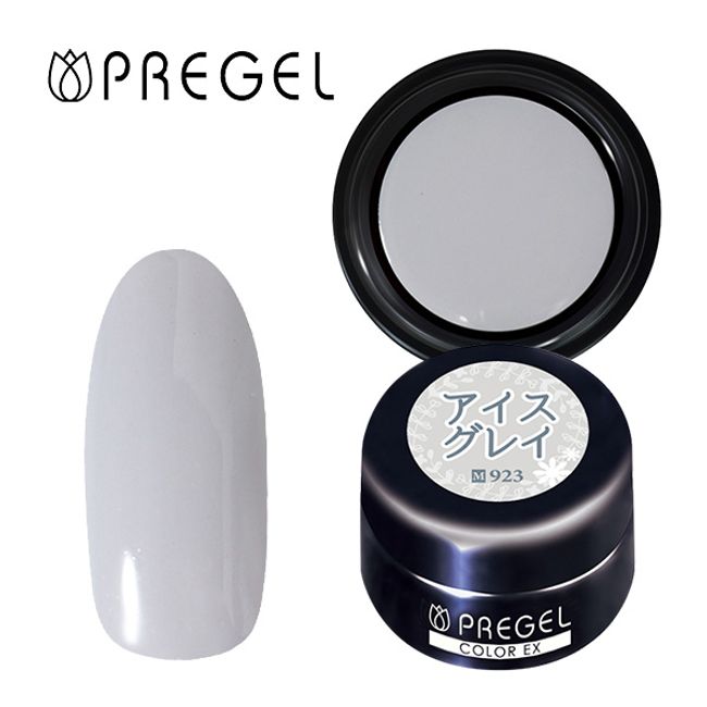 PREGEL Pregel Color EX Gel Nail Color Gel 923 Ice Gray 3g Nail supplies specialty store