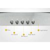 30" Wall Mount Range Hood Stainless Steel Top Vent Filter Button Control 500 CFM
