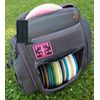 Embroidered Disc Golf Patch - FRIZBEE FIEND OG Logo - Pink & Black - Hook Back