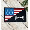 PVC Tactical Patch, USA Veteran Flag Patch, Morale Gun United States Flag Patch