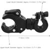 90° Rotating Bike Handlebar Mount Clamp Clip Holder Black for Flashlight Torch