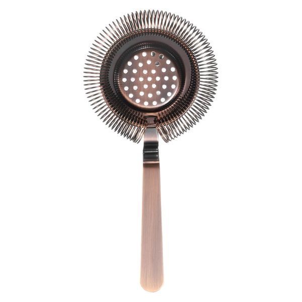 uxcell 1 Piece Cocktail Strainer - Stainless Steel Bar Strainer for Drinks Bar Tool for Bartenders (Bronze, 210mm)