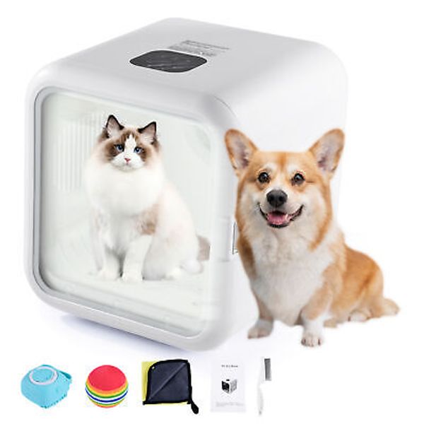 Pet Hair Dryer Box Blow Dryer 62L Capacity for Cats and Small Dogs Drying Blower