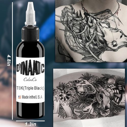 UMIKAkitchen Black Tattoo Ink - Permanent Body Makeup Tattoo Bottles and Shadows (30 ml)
