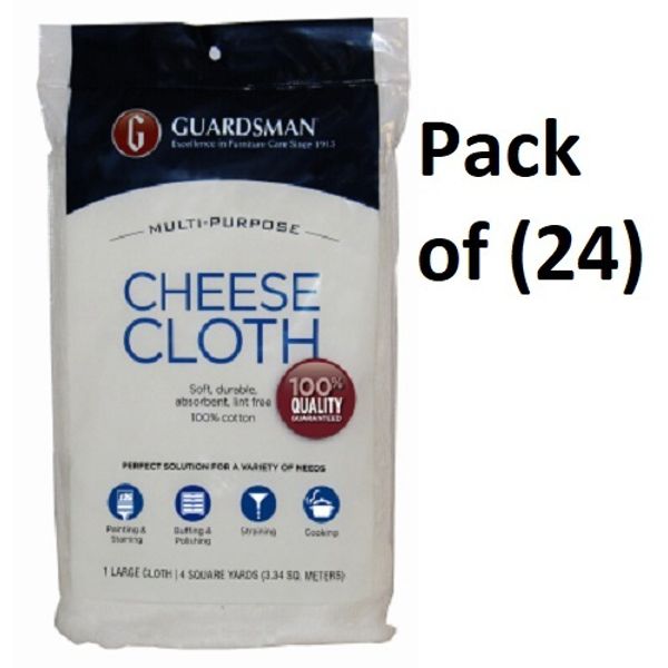 (24) ea Guardsman Products 004012 4 Square Yard Absorbent 100% Cheese Cloth