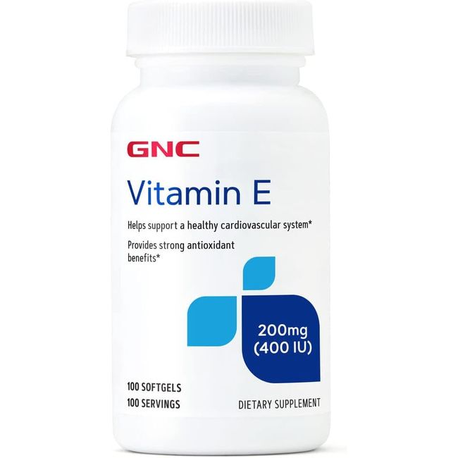 [GNC Energy] GNC Vitamin E 400IU 180 Softgels Healthy Cardiovascular System Support