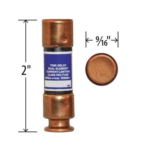 Compatible Replacement for Littlefuse FLNR-15 - Box of 10 Edison Time Delay Fuse - 15 Amp 250V - RK5 Dual Element
