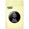 Keep Calm And Play Hoops Basketball Kitchen Refrigerator Locker Button Magnet - 3 Inch Diameter