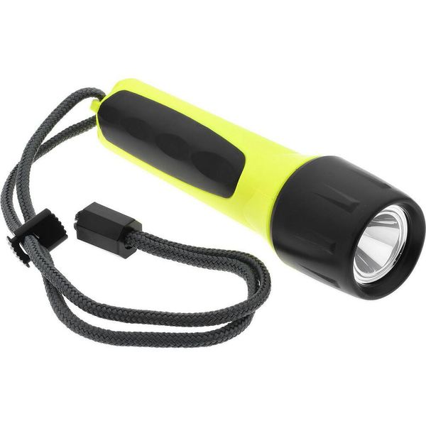 PRO-SAFE Tactical Waterproof LED Flashlight, High Visibility Yellow, 6-1/2" Long