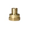 10 PCS 3/4" PEX X 3/4" FEMALE THREADED ADAPTER BRASS CRIMP FITTING (LEAD FREE )