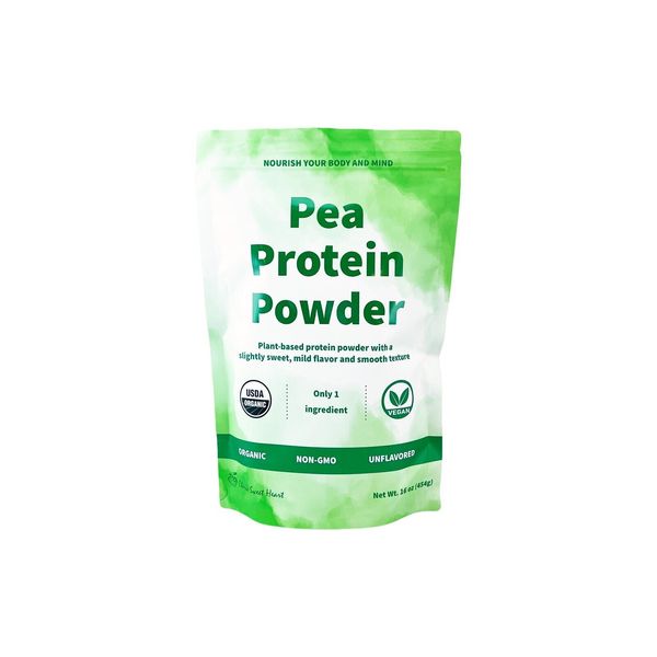 Organic Pea Protein Powder - Vegan - Non GMO 1 LB