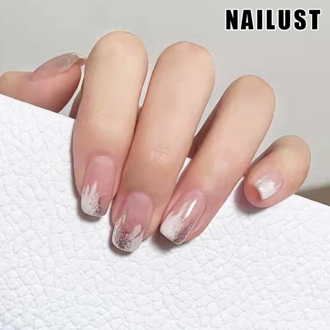 Nails Hands Fingers  [Set of 24] Nail Tips Nail Tips Nail Stickers False Nails False Nails Present Paste Nails Peelable Summer Nails Nail Supplies Nail Art Nail Parts NAILUST