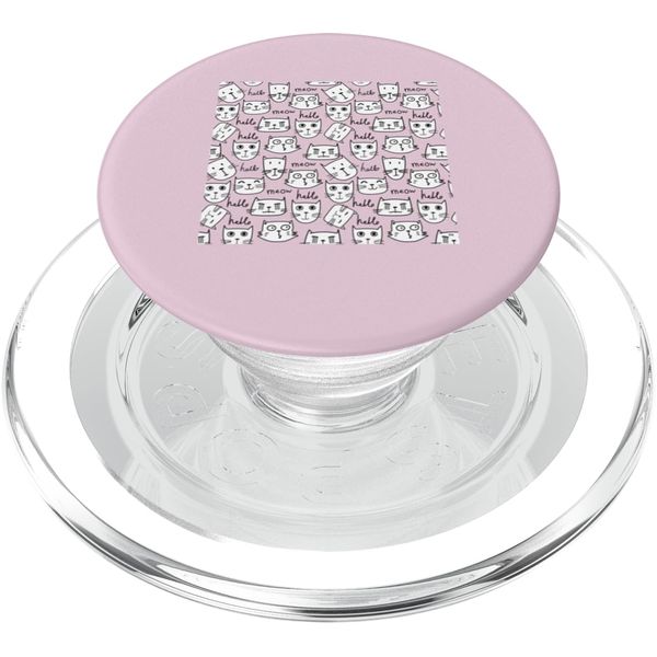 HELLO, MEOW! Cat Lovers PopSockets PopGrip for MagSafe