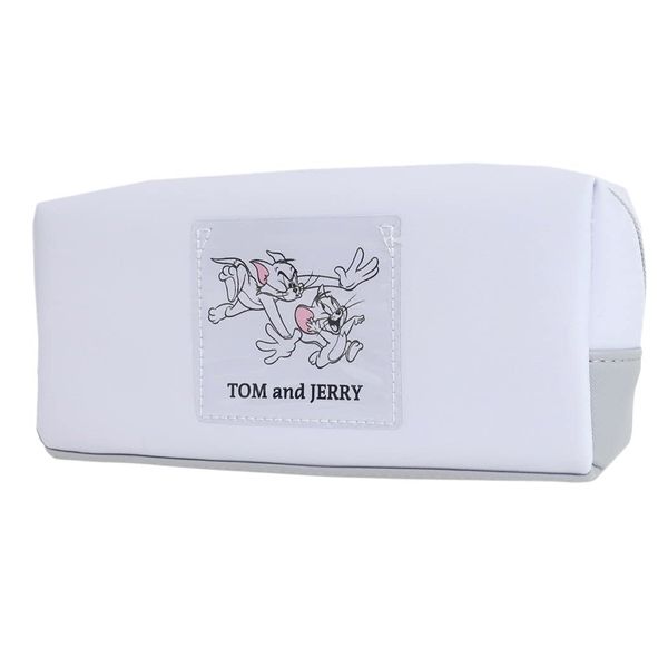 Tom & Jerry [Pencil Case] Box Pen Pouch/PVC Patch Warner Brothers, white, Casual