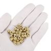 uxcell Insert Nuts with Knobs 50pcs M5 x 4mm L x 7mm OD 3D Printing Brass Nuts Female Threaded Inserts Brass Heat Set Insert Embedded Nuts
