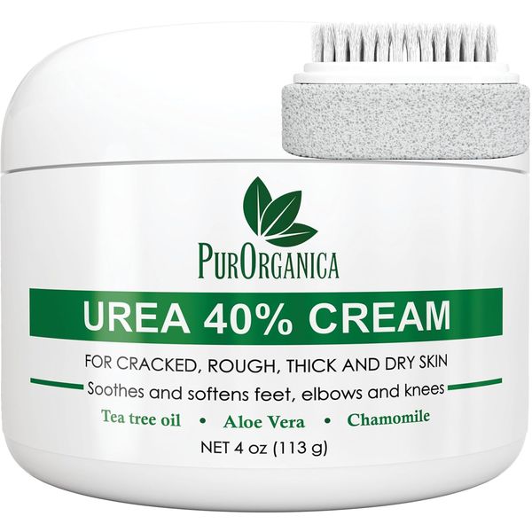 PurSources Urea 40% Foot Cream 4 oz - Best Callus Remover - Moisturizes