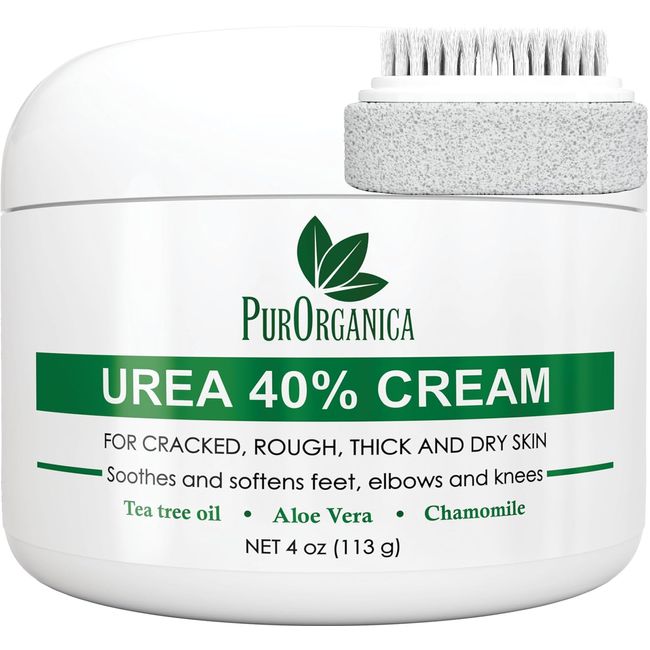 PurSources Urea 40% Foot Cream 4 oz - Best Callus Remover - Moisturizes