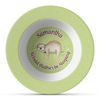 Personalized Sloth Plastic Bowl - Microwave Safe - Composite Polymer