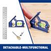 WORKPRO Carpentry Squares 6Inch/150mm, Combination Square, Engineers Set Square, Adjustable Carpentry Square 45/90 Degree with Bubble Level, Measuring Tool for Engineer Carpenter