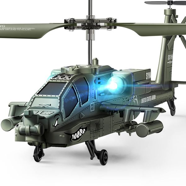 SYMA RC Helicopters, S51H Remote Control Helicopter 2.4GHz Military Army Helicopter Toys for Boys Girls Kids with Altitude Hold, One Key Take Off/Landing, LED Light, Low Battery Reminder