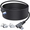 Link Cable, USB Type C Cable, 5M L Shape, Compatible with Oculus Quest 3/2/Pro/Pico4/VR Headset, PC, Macbook, Switch, Smartphone, Link Cable, USB 3.0 High Speed Data Transfer, Steam VR/PC VR,