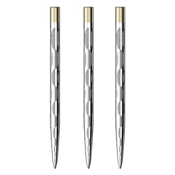 Mission Darts Laser Plus Lasered Steel Tip Points | Solid Arc | Silver 38mm