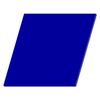 Plexiglas® Cut 3-50 cm - Square Blue, Size: 11 cm, Pack of 1