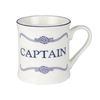 Nauticalia Campfire-Captain Mug, White,dark Blue