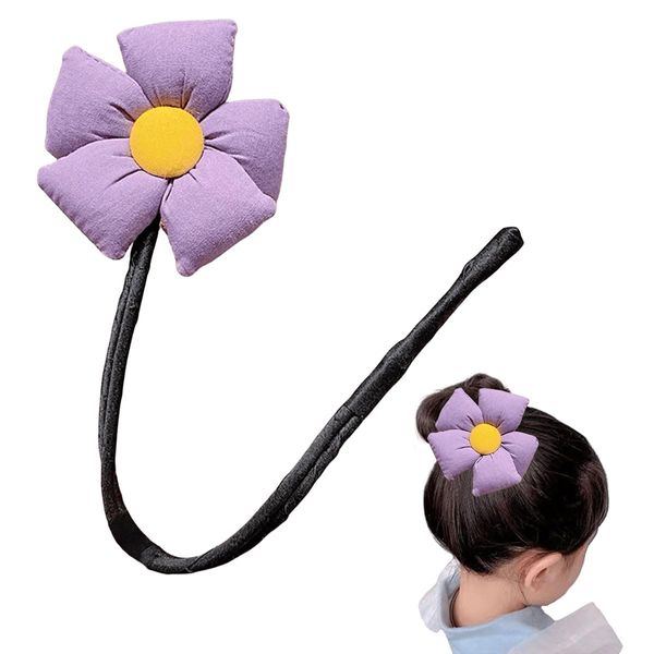 Traziewell Hair Bun Maker Blumen Haar Dutt Maker Damen Donut Maker Haarhalter Haar Styling Werkzeug Haarknoten Former Set für Mädchen Frauen 0206