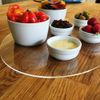 Oval Acrylic Worktop Saver Black 40cm x 30cm