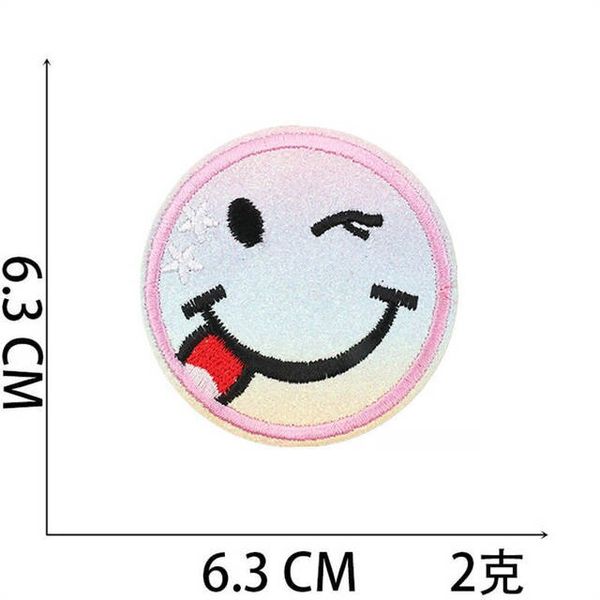 Golf Face Patch Sun Protection Smile Face Patch Cute Iron On Happy Backpack Hat Clothing Jacket Decor DIY Craft Applique 1 PC