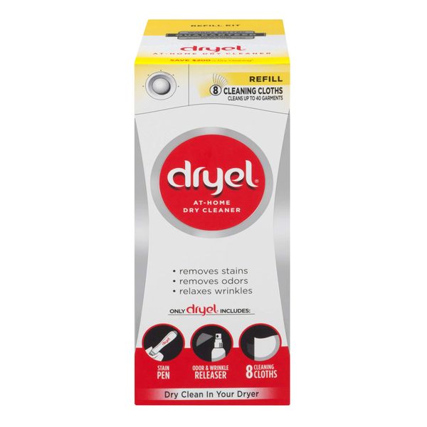 Dryel At-Home Dry Cleaner Refill Kit, 8 Count