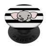Elephant Black White Stripes Striped Modern Simple Pattern PopSockets Swappable PopGrip