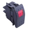 ESUPPORT Car Marine Red LED Toggle Switch Dash 4pin Pack of 5