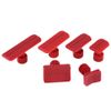 Qiilu Dent Puller, 6Pcs Car Auto Body Dents Removal Pulling Tabs Paintless Dent Repair Tools