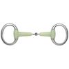 Shires Equikind Jointed Eggbutt Flat Ring Snaffle Horse Bit 5, Palgrn