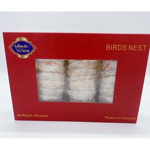 250gr INDONESIAN Pure Natural Swallow Bird Nest ROYAL NEST Super 5A 燕窝 Tổ Yến