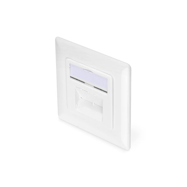 DIGITUS DN-9007-1 Professional Junction Box (Deep) 2X RJ45 Shielded, White, LSA-Cat 6A