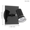 EGLO Spot, Black, Chrome
