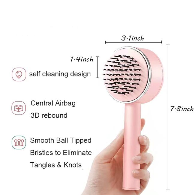 Dropship Self Cleaning Hair Brush For Women Massage Scalp Promote Blood  Circulation Anti Hair Loss 3D Hair Growth Comb Hairbrush Self-Cleaning Hair  Brush 3D Air Cushion Massager Brush Airbag Massage Comb to