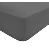 Sleepdown Extra Deep Fitted Sheet Poly Cotton, Grey, Super King