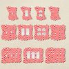 Off The Wall Plates - Fun Squigley Red Lines Decorative Acrylic Electrical Cover - Double Light Switch
