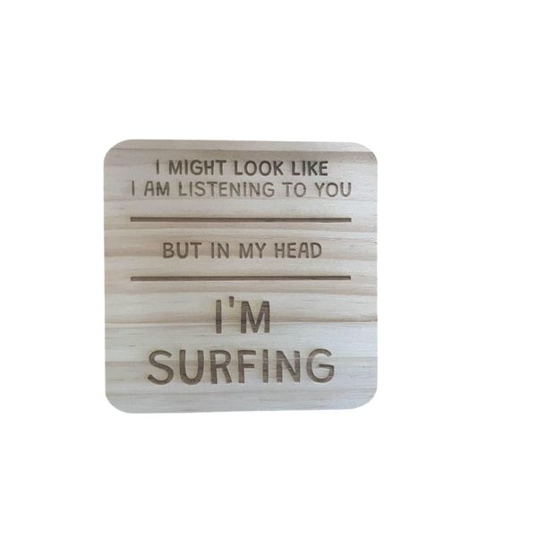 Ashton and Finch Surfing Coaster Gift