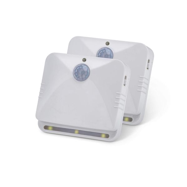 Sensor Brite Wireless Motion-Sensing Path/Step LED Light, Stick Anywhere, Battery-Operated Night Light (2 Pack)