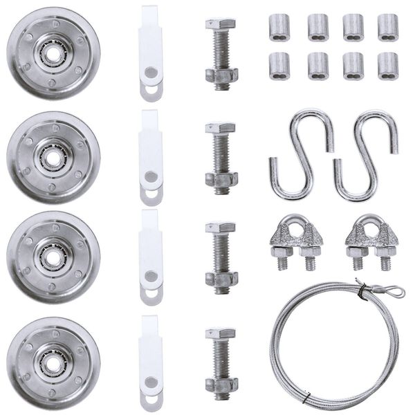 Garage Door Cable and Pulley Replacement Kit, Heavy Duty Pulley