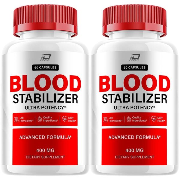 (2 Pack) Blood Stabilizer Capsules – BloodStabilizer, All Natural Glycogen