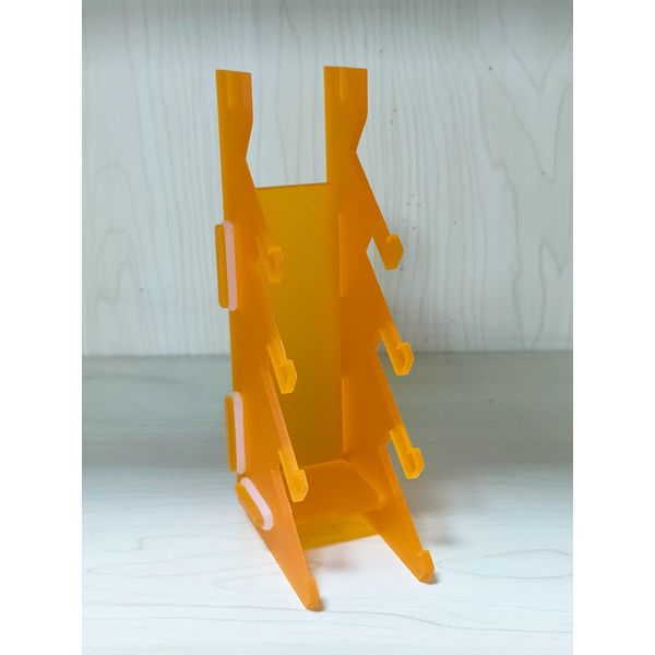 leefai Finger Skateboard Display Pro Fingerboard Racks -Fingerskate Board Holder -Quality Acrylic-Color (Orange)