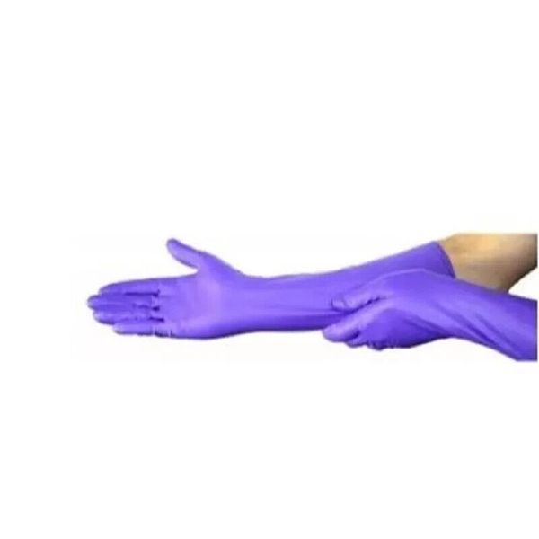 O&M Halyard 44995 Exam Glove Purple Nitrile Max X-Large 16.5" Cuff Box 50