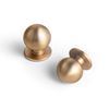 Goo-Ki 6 Pack Champagne Bronze Kitchen Cabinet Knobs,Modern Drawer Pulls,1 Inch Diameter Knob